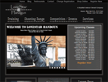 Tablet Screenshot of lonestarhandgun.com